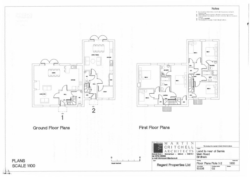 plots 1 and 2 floor plans